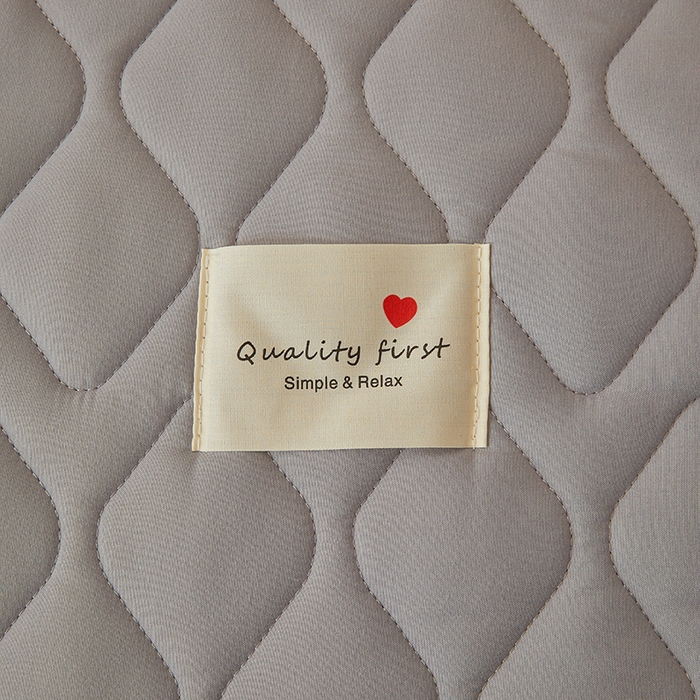 91家纺网 家纺一手货源 找家纺 3C 2025新款A类菱形格防水隔脏床笠-卡诺 卡诺-烟灰