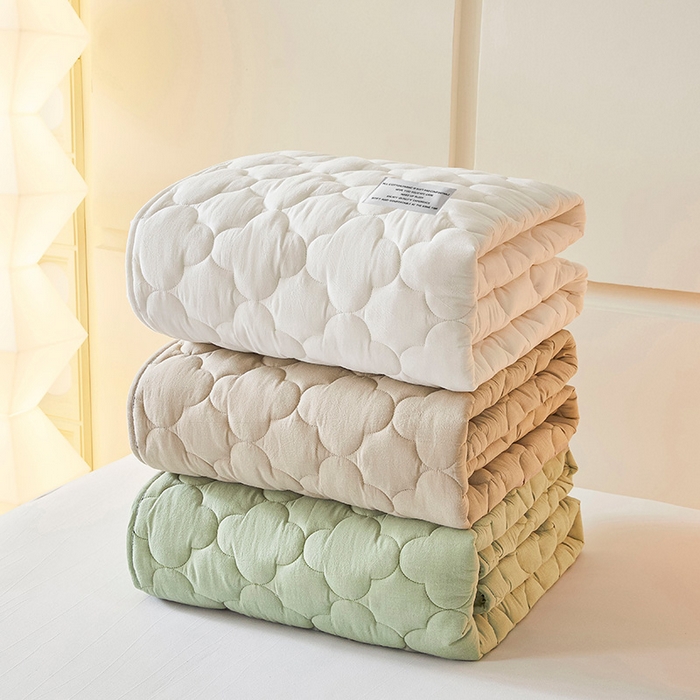 91家纺网 家纺一手货源 找家纺 3C 2025新款全棉水洗棉夹棉床笠-梦屿系列 组合图