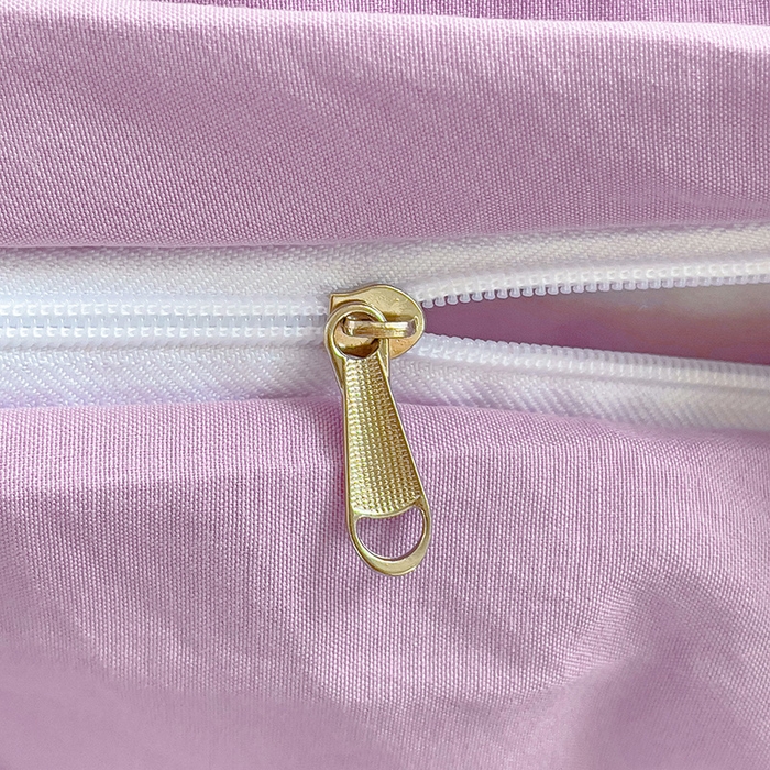 91家纺网 家纺一手货源 找家纺 森璐 2025新款水洗棉双拼四件套宿舍三件套床单被套枕套纯色-紫色