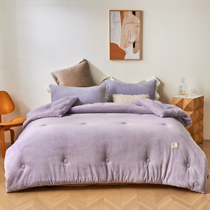 91家纺网 家纺一手货源 找家纺 （总）法芙娜 2025新款230克全消光牛奶绒懒人被