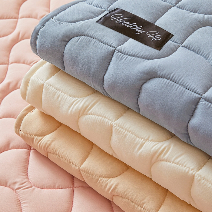 91家纺网 家纺一手货源 找家纺 3C 2025新款A类亲肤夹棉床笠-阡陌 组合图