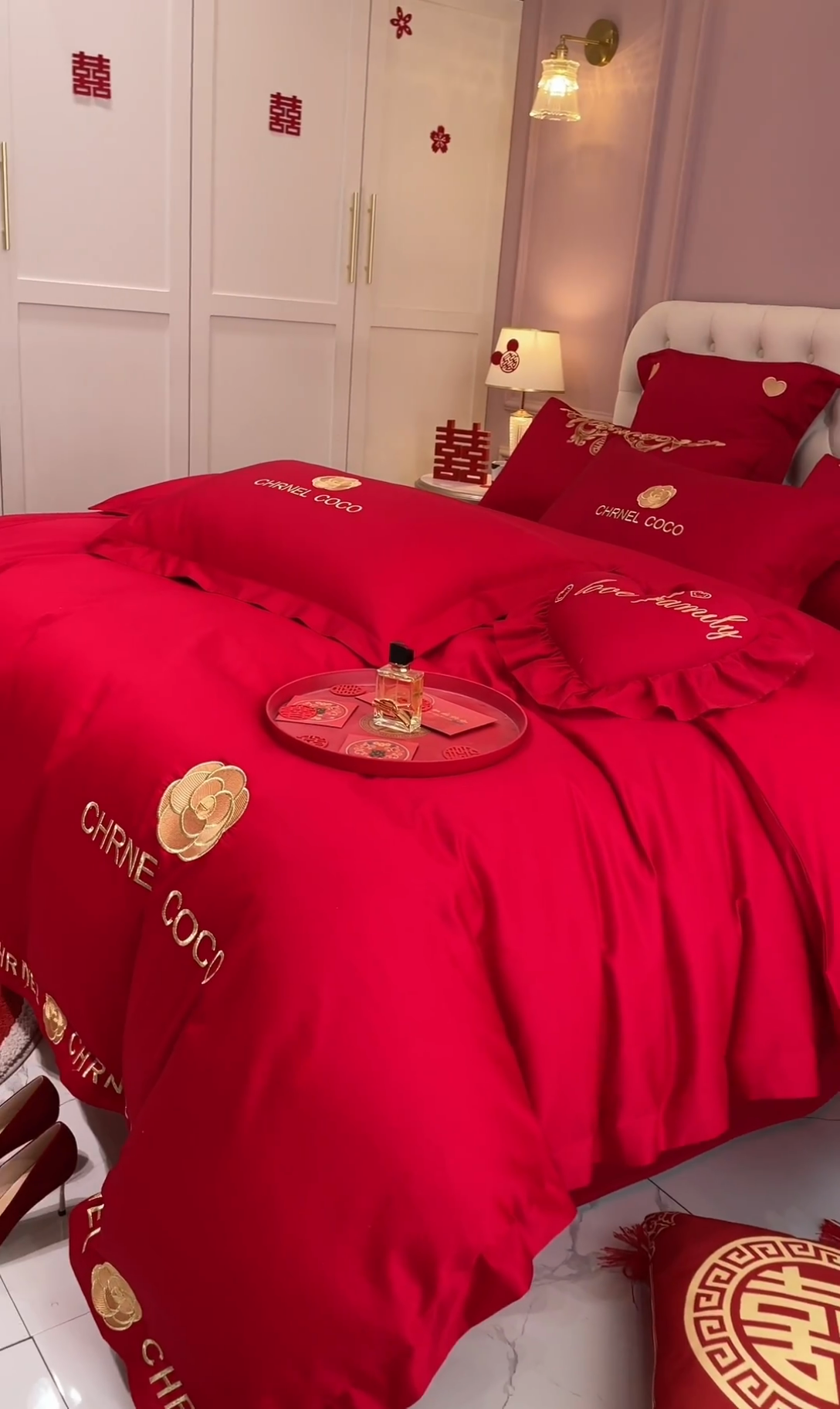 91家纺网 家纺一手货源 找家纺 东方合美（原：皇家传奇） 2023新款亲肤舒适时尚婚庆四件套系列 CoCo