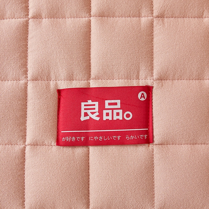 91家纺网 家纺一手货源 找家纺 3C 2025新款全棉水洗棉夹棉床笠-良品 良品 浅豆沙