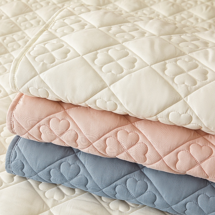 91家纺网 家纺一手货源 找家纺 3C 2025新款A类亲肤夹棉床笠-花叶 组合图