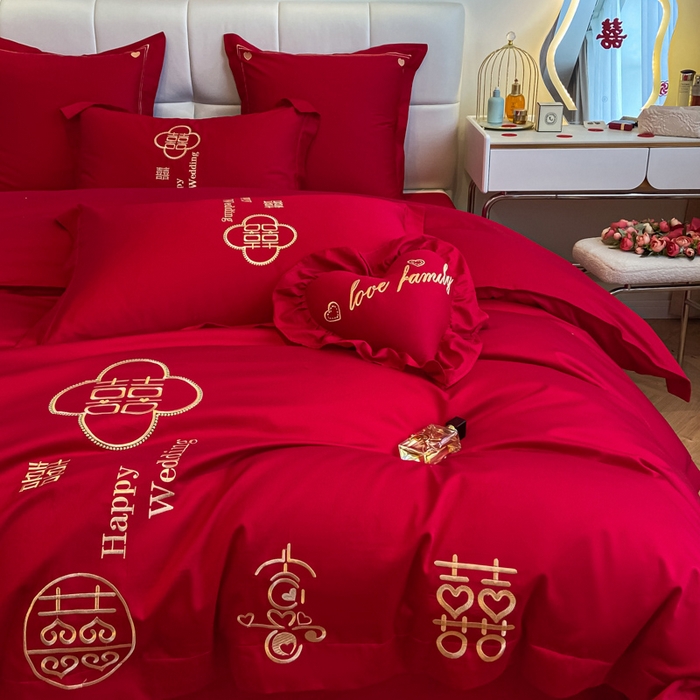 91家纺网 家纺一手货源 找家纺 东方合美（原：皇家传奇） 2023新款小红书风格热款40S婚庆系列 福气