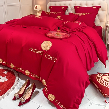 东方合美（原：皇家传奇） 2023新款亲肤舒适时尚婚庆四件套系列 CoCo