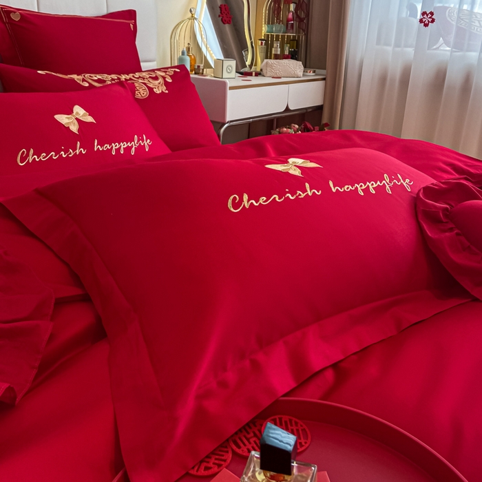 91家纺网 家纺一手货源 找家纺 东方合美（原：皇家传奇） 2023新款小红书风格热款40S婚庆系列 玫瑰