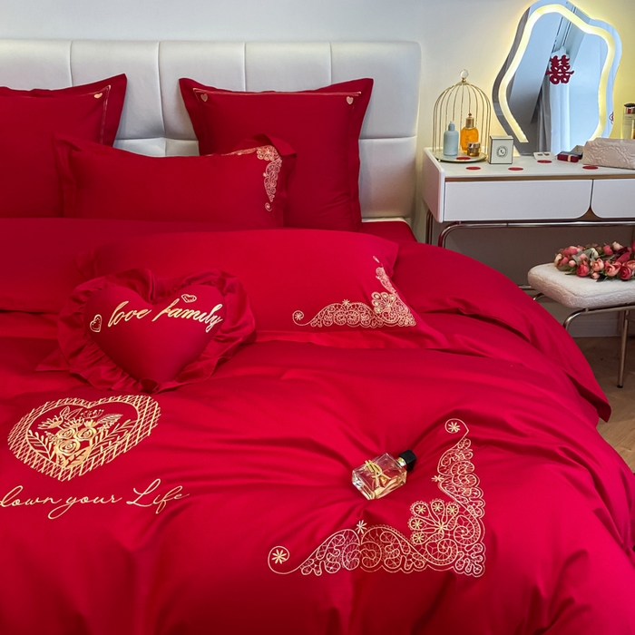 91家纺网 家纺一手货源 找家纺 东方合美（原：皇家传奇） 2023新款小红书风格热款40S婚庆系列 挚爱