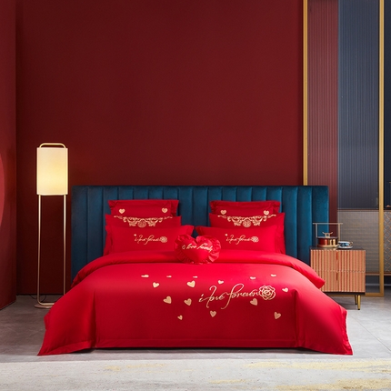 91家纺网 家纺一手货源 找家纺 （总）东方合美（原：皇家传奇） 2023新款100磨毛婚庆多件套系列