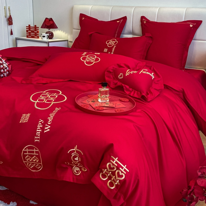 91家纺网 家纺一手货源 找家纺 东方合美（原：皇家传奇） 2023新款小红书风格热款40S婚庆系列 福气