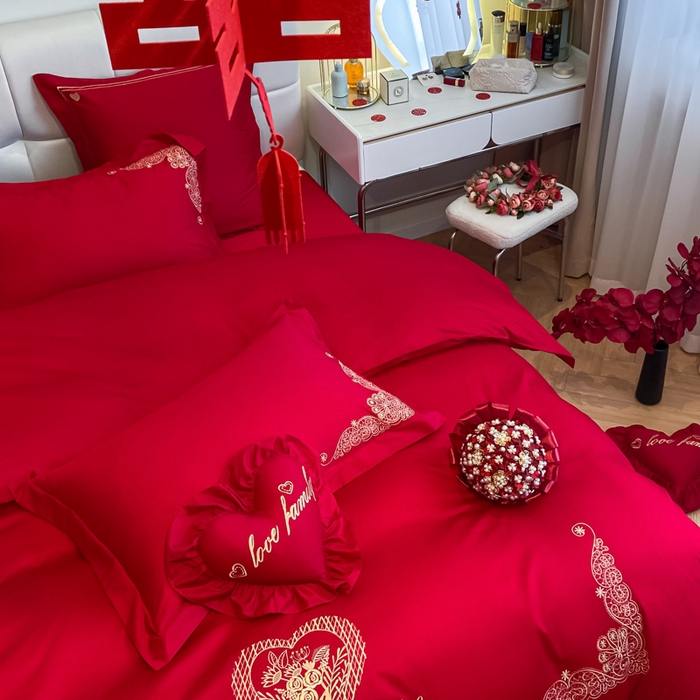 91家纺网 家纺一手货源 找家纺 东方合美（原：皇家传奇） 2023新款小红书风格热款40S婚庆系列 挚爱