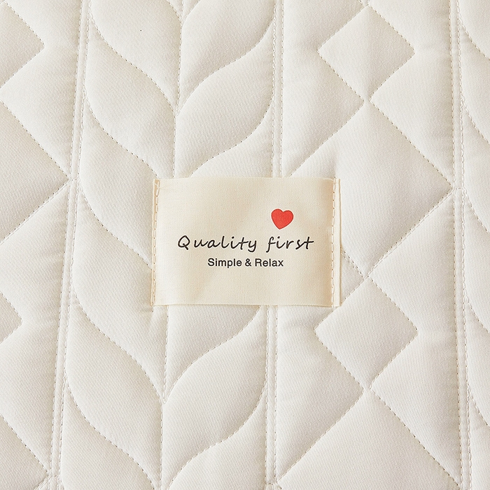 91家纺网 家纺一手货源 找家纺 3C 2025新款A类亲肤夹棉床笠-麦穗格 麦穗格 云朵白