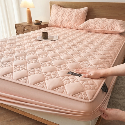 91家纺网 家纺一手货源 找家纺 （总）3C 2025新款A类亲肤夹棉床笠-花叶