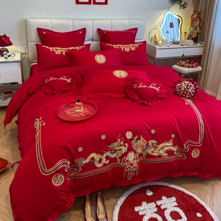 91家纺网 家纺一手货源 找家纺 （总）东方合美（原：皇家传奇） 2023新款小红书风格热款40S婚庆系列