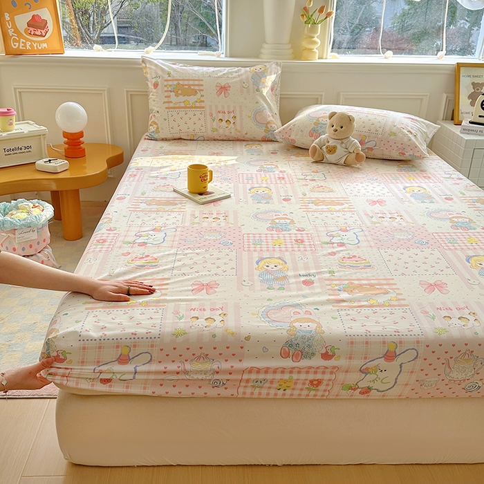 91家纺网 家纺一手货源 找家纺 （总）希诺家居 2025新款全棉纯棉卡通小清新床笠