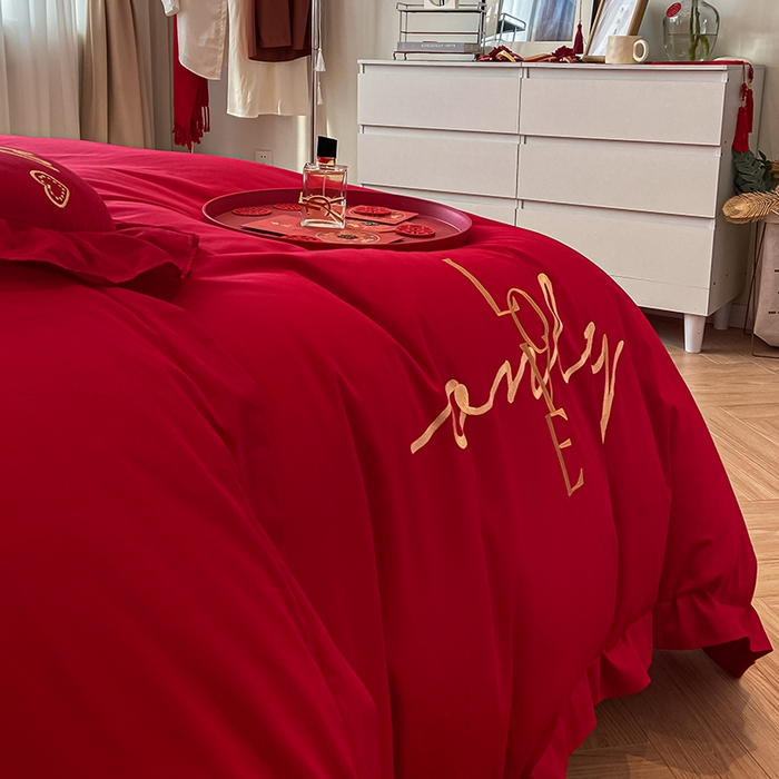 91家纺网 家纺一手货源 找家纺 东方合美（原：皇家传奇） 2023新款小红书风格热款40S婚庆系列 love