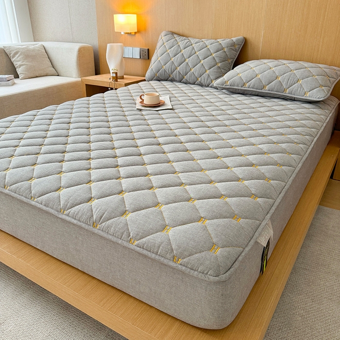 91家纺网 家纺一手货源 找家纺 （总）3C 2024新款H全棉水洗棉床笠