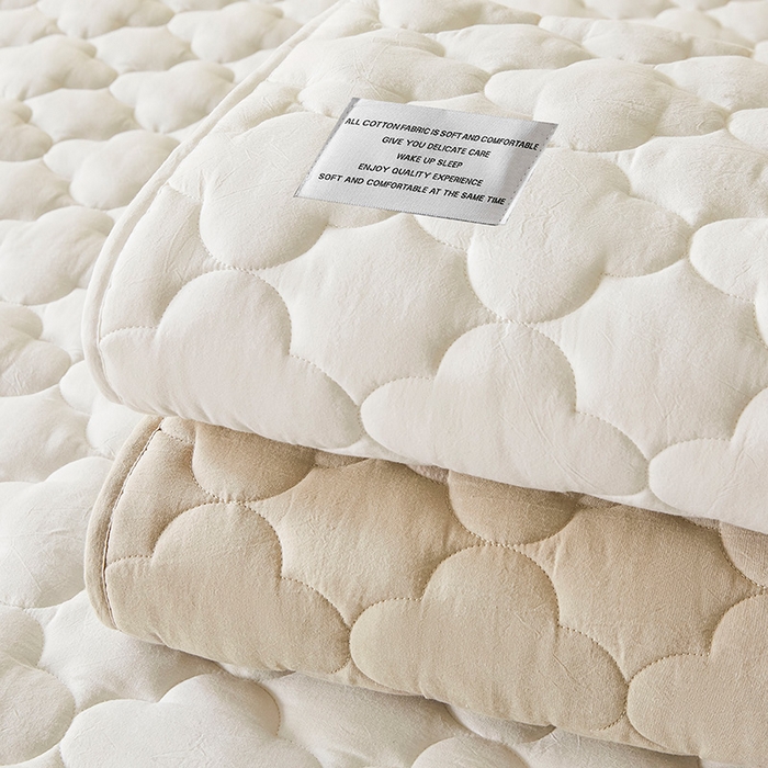 91家纺网 家纺一手货源 找家纺 3C 2025新款全棉水洗棉夹棉床笠-梦屿系列 组合图