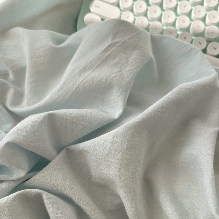 91家纺网 家纺一手货源 找家纺 2025新款A类亲肤舒适软糯云柔水洗棉大眼睛毛巾绣混搭格子撞色系列四件套 大眼海盐奶黄