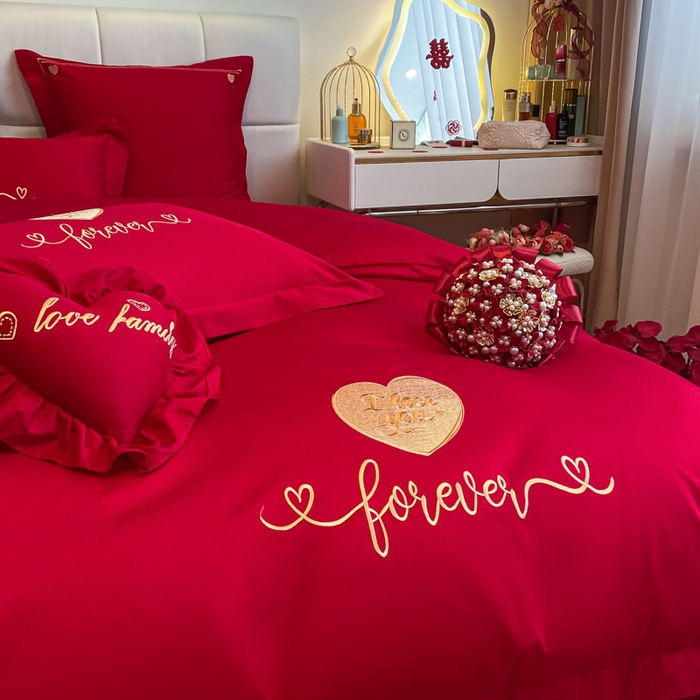 91家纺网 家纺一手货源 找家纺 东方合美（原：皇家传奇） 2023新款小红书风格热款40S婚庆系列 结婚了