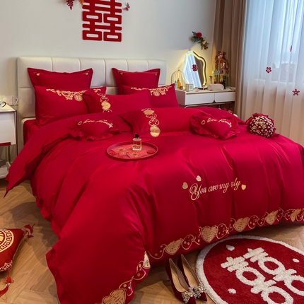 91家纺网 家纺一手货源 找家纺 东方合美（原：皇家传奇） 2023新款小红书风格热款40S婚庆系列 甜