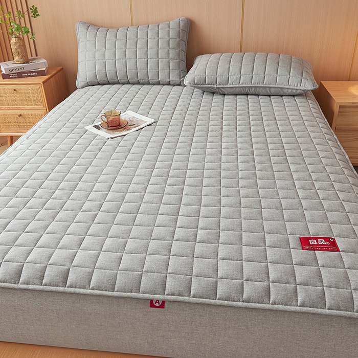 91家纺网 家纺一手货源 找家纺 （总）3C 2025新款全棉水洗棉夹棉床笠-良品