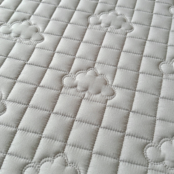 91家纺网 家纺一手货源 找家纺 3C 2025新款A类亲肤夹棉床笠-小云朵 小云朵 星辰灰