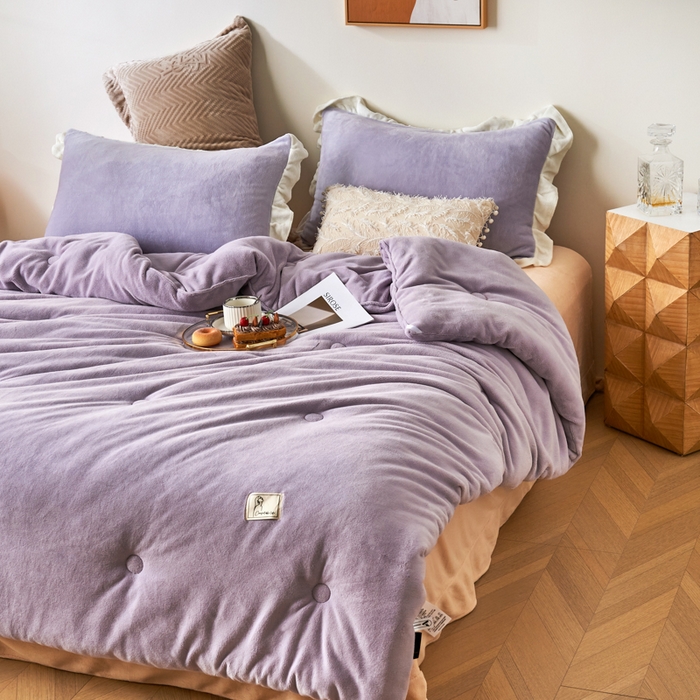 91家纺网 家纺一手货源 找家纺 （总）法芙娜 2025新款230克全消光牛奶绒懒人被