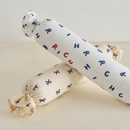 91家纺网 家纺一手货源 找家纺 （总）2025新款有氧全棉双层纱糖果枕 枕头枕芯