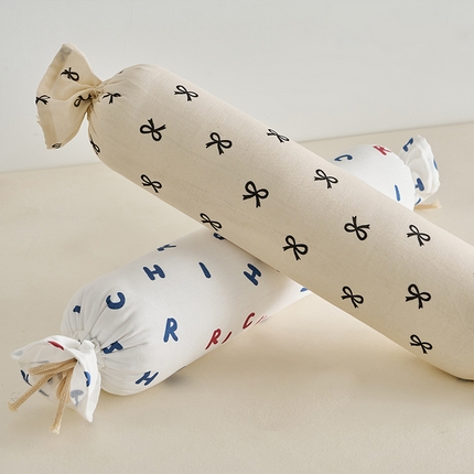 91家纺网 家纺一手货源 找家纺 （总）2025新款有氧全棉双层纱糖果枕 枕头枕芯