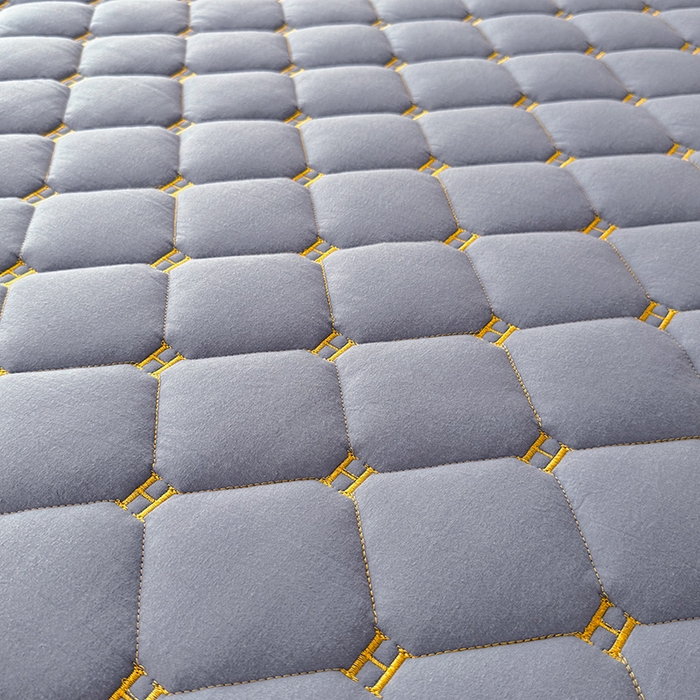 91家纺网 家纺一手货源 找家纺 3C 2024新款H全棉水洗棉床笠 蓝灰