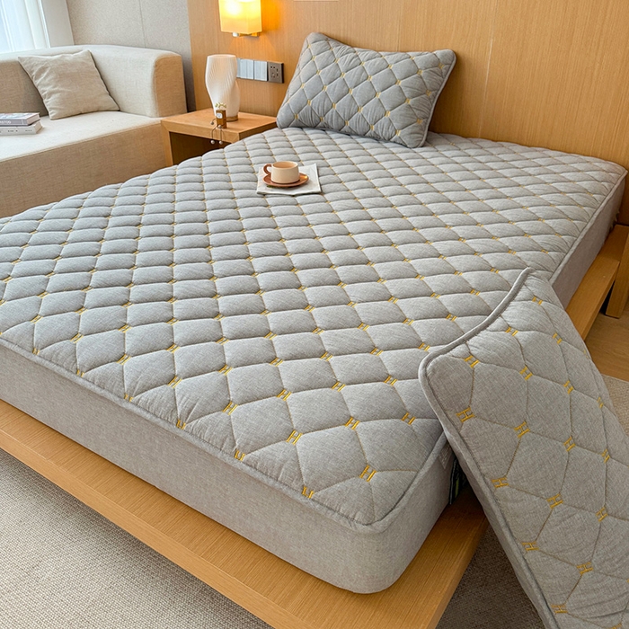 91家纺网 家纺一手货源 找家纺 （总）3C 2024新款H全棉水洗棉床笠