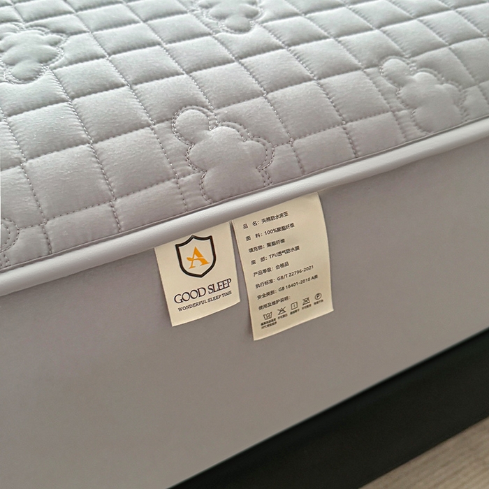 91家纺网 家纺一手货源 找家纺 3C 2025新款A类亲肤夹棉床笠-小云朵 小云朵 星辰灰