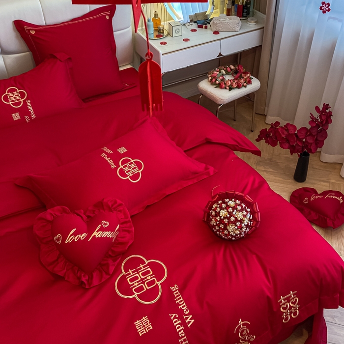 91家纺网 家纺一手货源 找家纺 东方合美（原：皇家传奇） 2023新款小红书风格热款40S婚庆系列 福气