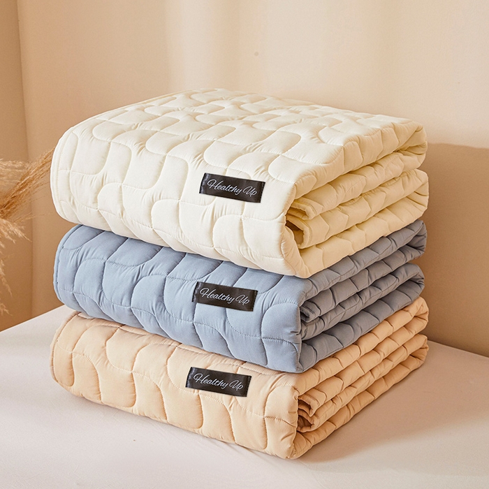 91家纺网 家纺一手货源 找家纺 3C 2025新款A类亲肤夹棉床笠-阡陌 组合图