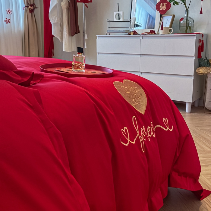 91家纺网 家纺一手货源 找家纺 东方合美（原：皇家传奇） 2023新款小红书风格热款40S婚庆系列 结婚了