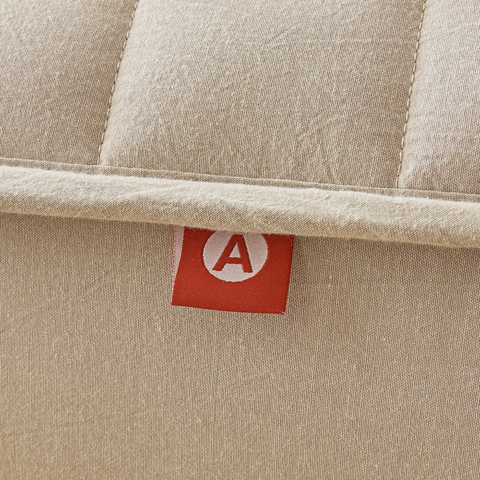 91家纺网 家纺一手货源 找家纺 3C 2025新款全棉水洗棉夹棉床笠-良品 良品 清新灰