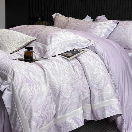 91家纺网 家纺一手货源 找家纺 （总） 春夏爆款全棉数码印花四件套纯棉轻奢风长绒棉床单被套时尚床上用品浮影