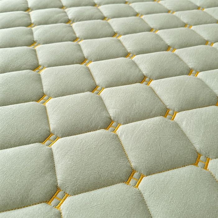 91家纺网 家纺一手货源 找家纺 3C 2024新款H全棉水洗棉床笠 抹茶绿