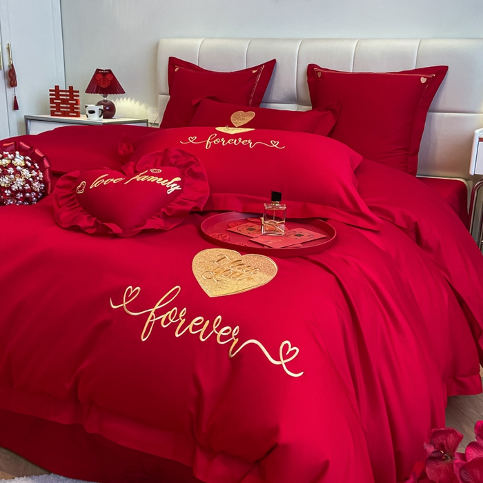 91家纺网 家纺一手货源 找家纺 东方合美（原：皇家传奇） 2023新款小红书风格热款40S婚庆系列 结婚了