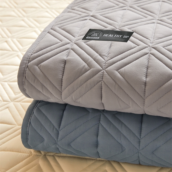 91家纺网 家纺一手货源 找家纺 3C 2025新款A类三角格防水隔脏床笠 组合图