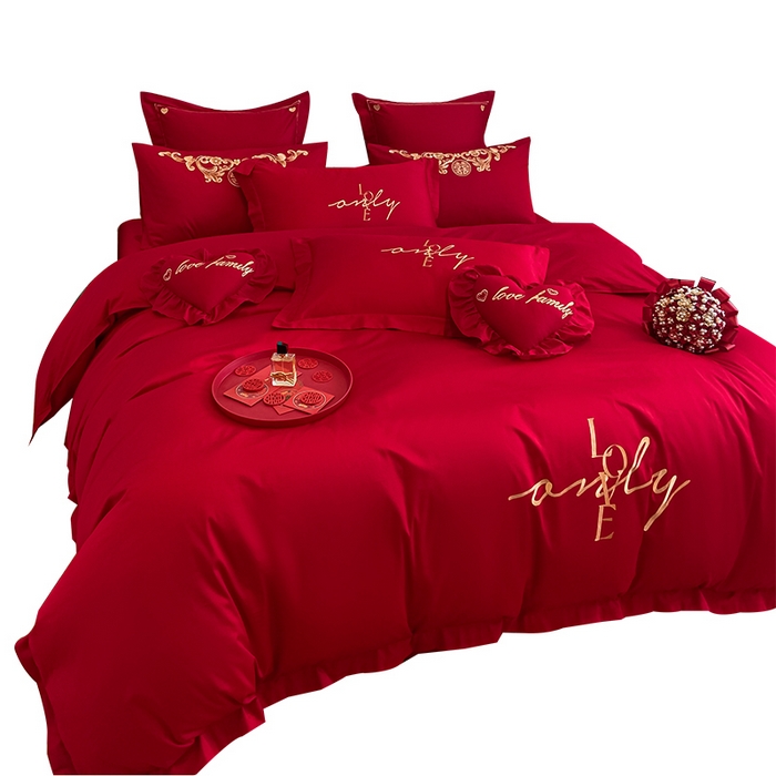 91家纺网 家纺一手货源 找家纺 东方合美（原：皇家传奇） 2023新款小红书风格热款40S婚庆系列 love