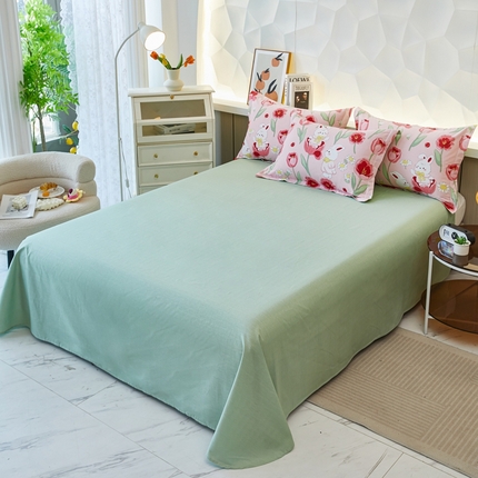 91家纺网 家纺一手货源 找家纺 （总）鸿琪家纺 2025新款全棉12868单床单