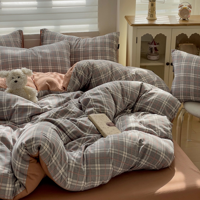 91家纺网 家纺一手货源 找家纺 （总）娜娜2025新款A类针织双层纱印花四件套