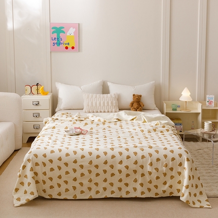 91家纺网 家纺一手货源 找家纺 （总）悦然毛巾被 2025新款全棉六层纱布夏被成人款