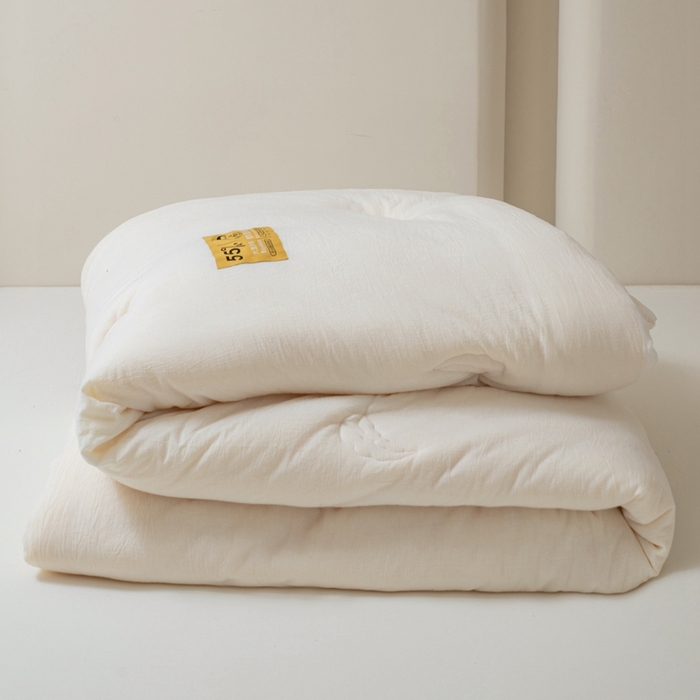 91家纺网 家纺一手货源 找家纺 2025新款官方授权工厂恒科家纺制造正品全棉李官奇大豆纤维被 55%高含量大豆纤维 冬被双人被子纯棉被芯子母被 春秋被