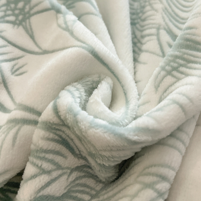 91家纺网 家纺一手货源 找家纺 畅畅家纺 2025新款兔毛绒大包边雕花牛奶绒绒四件套 森林奇境-绿