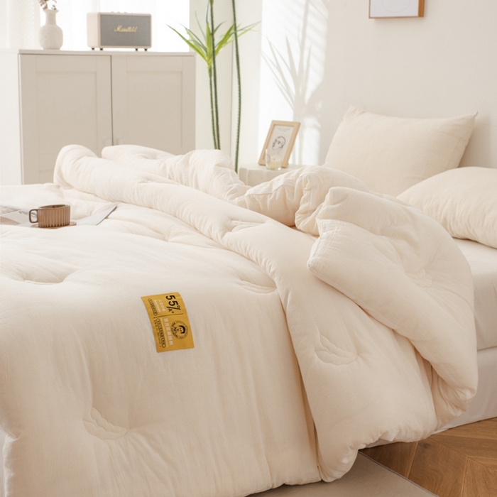 91家纺网 家纺一手货源 找家纺 2025新款官方授权工厂恒科家纺制造正品全棉李官奇大豆纤维被 55%高含量大豆纤维 冬被双人被子纯棉被芯子母被 冬被