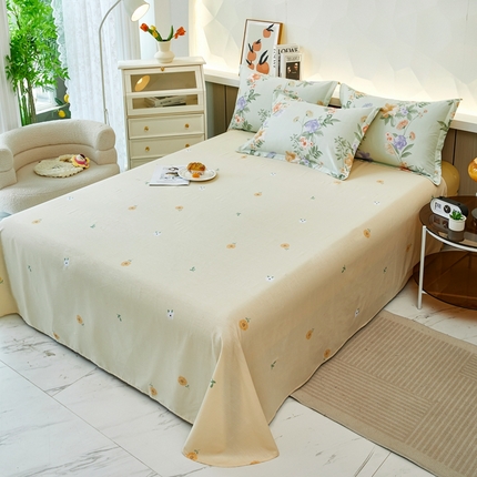 91家纺网 家纺一手货源 找家纺 （总）鸿琪家纺 2025新款全棉12868单床单