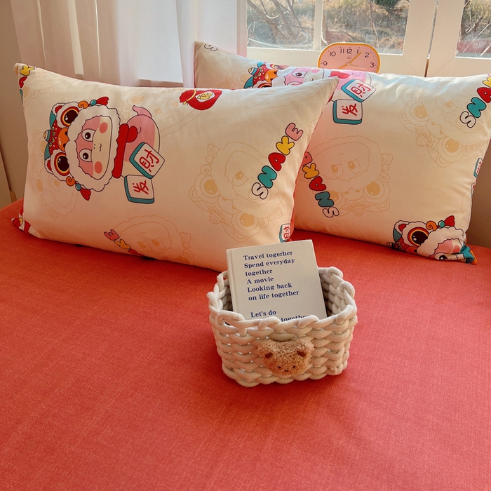 91家纺网 家纺一手货源 找家纺 雅居纺家纺 2025新款全棉小清新四件套 小福袋